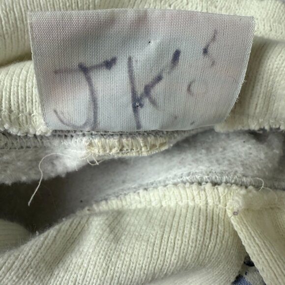 Vtg 90s Morning Sun 3X Collared Sweatshirt Textured Graphic Birds at Birdbath - Picture 10 of 11